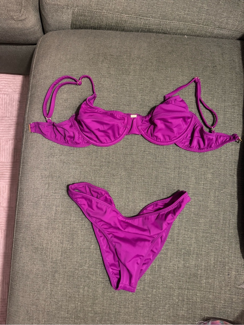 Vibrant Purple Two-Piece Gooseberry Bikini Set